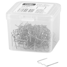 Spojovací spony pro pistoli pro svařování plastů, mělká vlna 0,8 mm, 100 ks