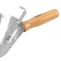 Zednická naběračka nerezová 180 mm s dřevěnou rukojetí