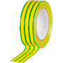 Izolační lepící páska 19 mm x 10 m, zeleno-žlutá