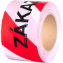 Výstražná páska 80 mm x 250 m ZÁKAZ VSTUPU, červená/bílá