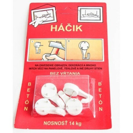 Háček Colis do panelu a betonu, 4 ks
