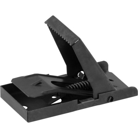 Kovová past na myši 82x42 mm otevírací, černá