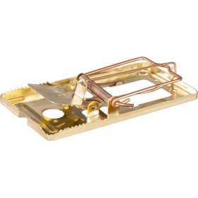 Kovová past na krysy 165x90 mm, mosazná