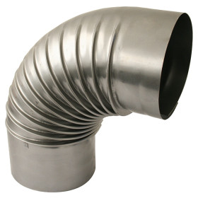 Koleno pro spojování trubek kouřovodu Dymo 125 mm