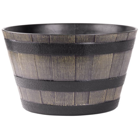 Plastový květináč 39x23 cm Woodeff natural