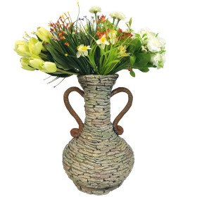 Zahradní dekorace Váza 27x27x40 cm Gecco, keramika