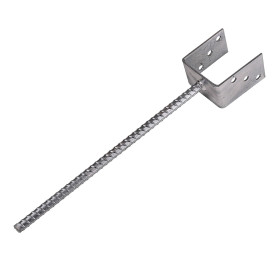 Kotvící patka s roxorem, tvar U, 91x60 mm