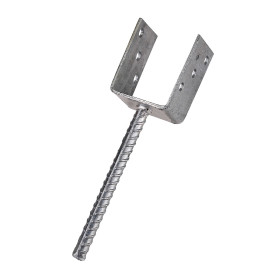 Kotvící patka s roxorem, tvar U, 71x60 mm