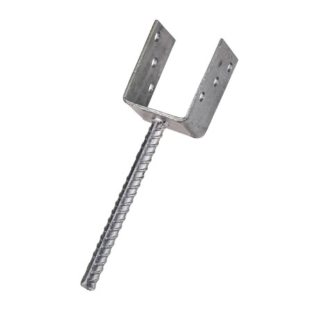 Kotvící patka s roxorem, tvar U, 71x60 mm