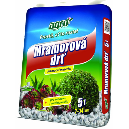 Mramorová drť 4–7 mm, 5 L