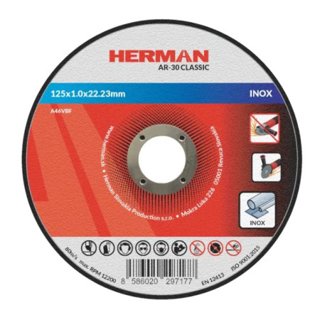 Řezný kotouč na nerez 125x1,0 mm AR-30 Classic