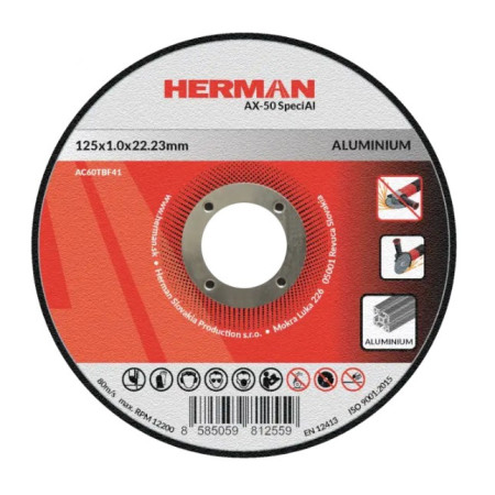 Řezný kotouč na hliník 125x1,0 mm AX-50 SpeciAl