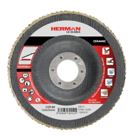 Lamelový kotouč na nerez a legované oceli 125 mm/P80 LX-10 Area ceramic