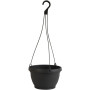 Závěsný květináč s podložkou na klip 27,5 cm Lipari, antracit