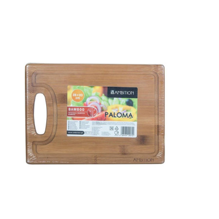 Bambusová doska na krájanie s úchytom 28x20x1,5 cm Paloma