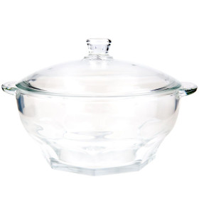 Skleněná servírovací mísa s víkem 2,5 l Granity