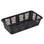 Plastový úložný košík 19,7x10x5 cm Zebra S, grafitový