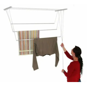 Stropní sušák na prádlo 110 cm, 5 tyčí