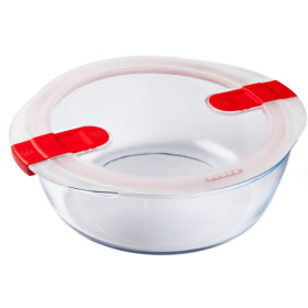 Kulatá skleněná nádoba 350 ml s víkem Cook&Heat