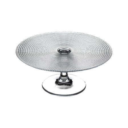 Servírovací podnos na nožce 28 cm Patisserie Transparent