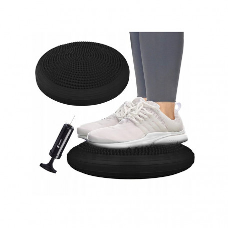 Balanční a masážní podložka + pumpička SPRINGOS PROMEDIC černá