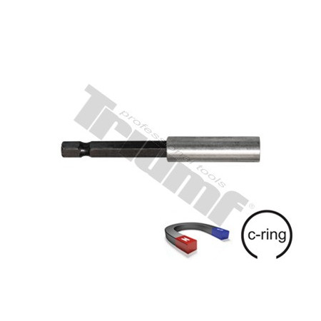 Magnetický nástavec na bity s pojistným kroužkem 1/4"