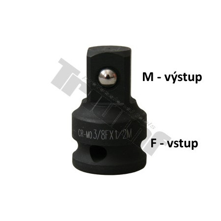 Redukce kovaná vstup 3/8" - výstup 1/2"