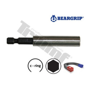 Magnetický nástavec na bity 75 mm s pojistným kroužkem 1/4"