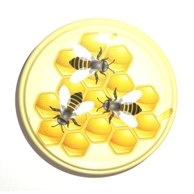 Víčko Twist 82, dekor med, 10 ks