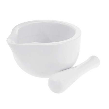 Porcelánový hmoždíř 10,5 cm, bílý