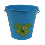 Dětský kbelík kovový 1,2 L, modrý