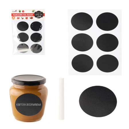 Etikety na zavařeniny 6x4,8 cm, 18 ks