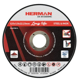 Řezný kotouč na ocel a nerez 125x1,0x22,23 mm AX-30 Ceramic