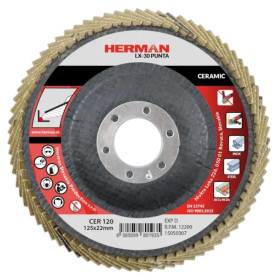 Lamelový kotouč na nerez a legované oceli 125 mm/P120 LX-30 Punta ceramic