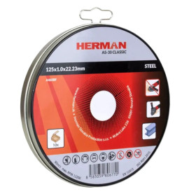 Řezný kotouč na ocel 125x1,0x22,23 mm AS-30 Classic, 10 ks v kovovém boxu