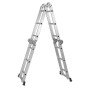 Multifunkční hliníkový kloubový žebřík 4x3 příčky