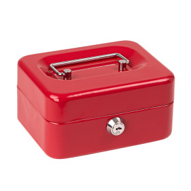 Kovová pokladnička DGK 150 červená