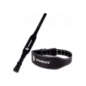 Vzpěračský pás kožený SPRINGOS FA0120 vel. L