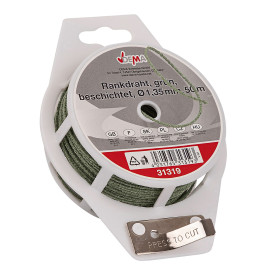 Drát na popínavé rostliny potažený plastem 1,35 mm x 50 m, zelený