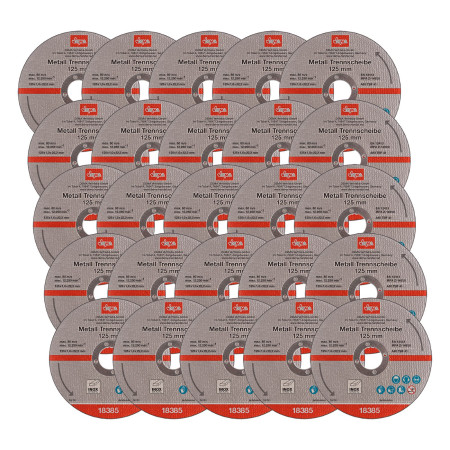 Řezný kotouč na kov 125x1,0x22,2 mm, 25 ks