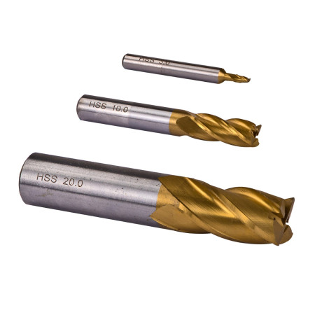 Stopkové frézy HSS, 20-dílná sada