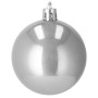 Vánoční baňky stříbrno-šedé mix - 4/5/6cm, sada 30ks