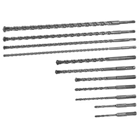 Vrtáky do betonu a kamene SDS-Plus, 11-dílná sada