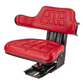 Sedadlo na traktor s opěrkou na ruce DTS120AVFL červené