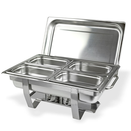 Nerezový ohřívač jídla se 4 nádobami