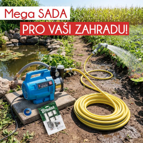 Set Domácí vodní automat HWA 1100.1 VF + Zahradní hadice 25 m + příslušenství k zavlažování