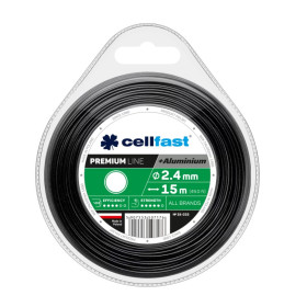 Žací lanko kulaté PREMIUM + hliníkové částice 2,4mm x 15m