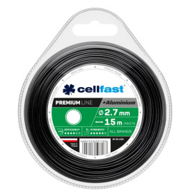 Žací lanko kulaté PREMIUM + hliníkové částice 2,7mm x 15m