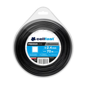Žací lanko čtverec PREMIUM + hliníkové částice 2,4mm x 70m