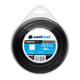 Žací lanko čtverec PREMIUM + hliníkové částice 2,7mm x 60m